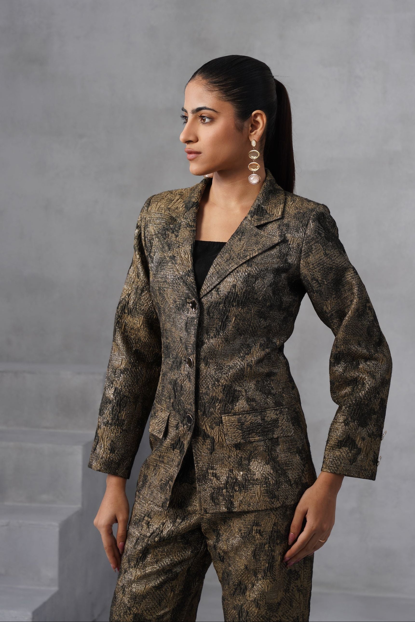 Luxe Tapestry Blazer