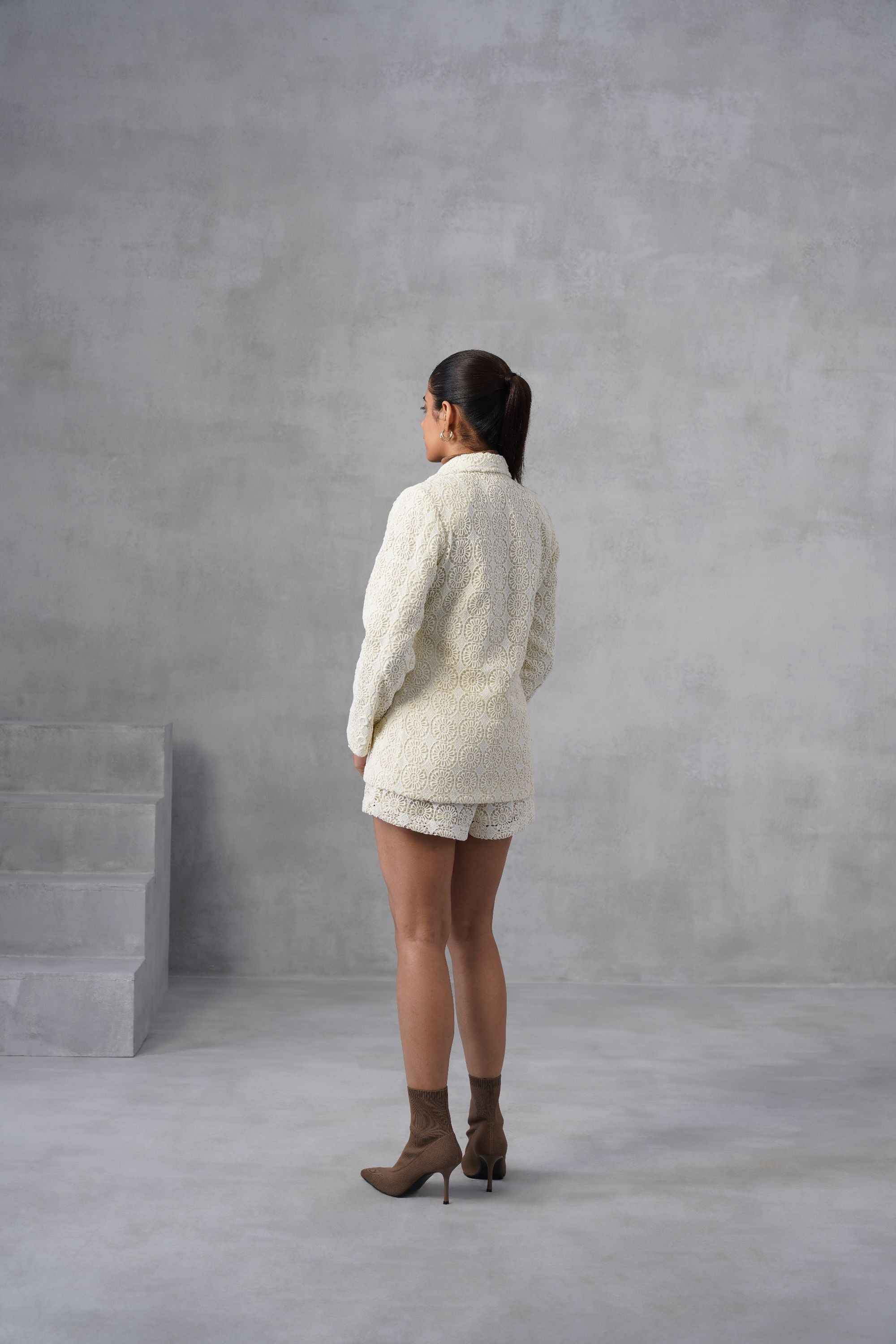 Ivory Textured Co-ord Set