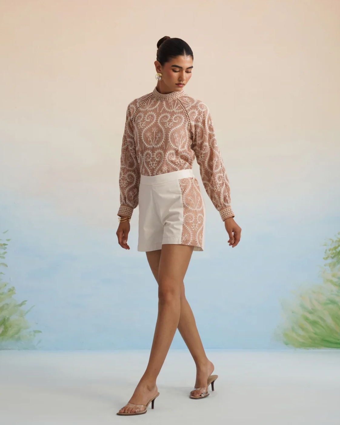 Bulevar Blossom - The Sahara Embroidered Top & Short Set