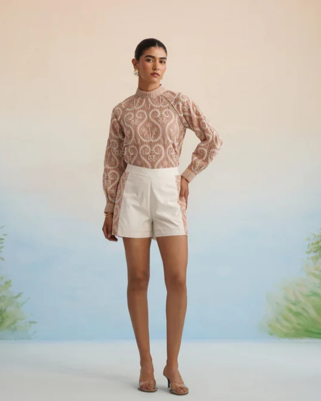 Bulevar Blossom - The Sahara Embroidered Top & Short Set