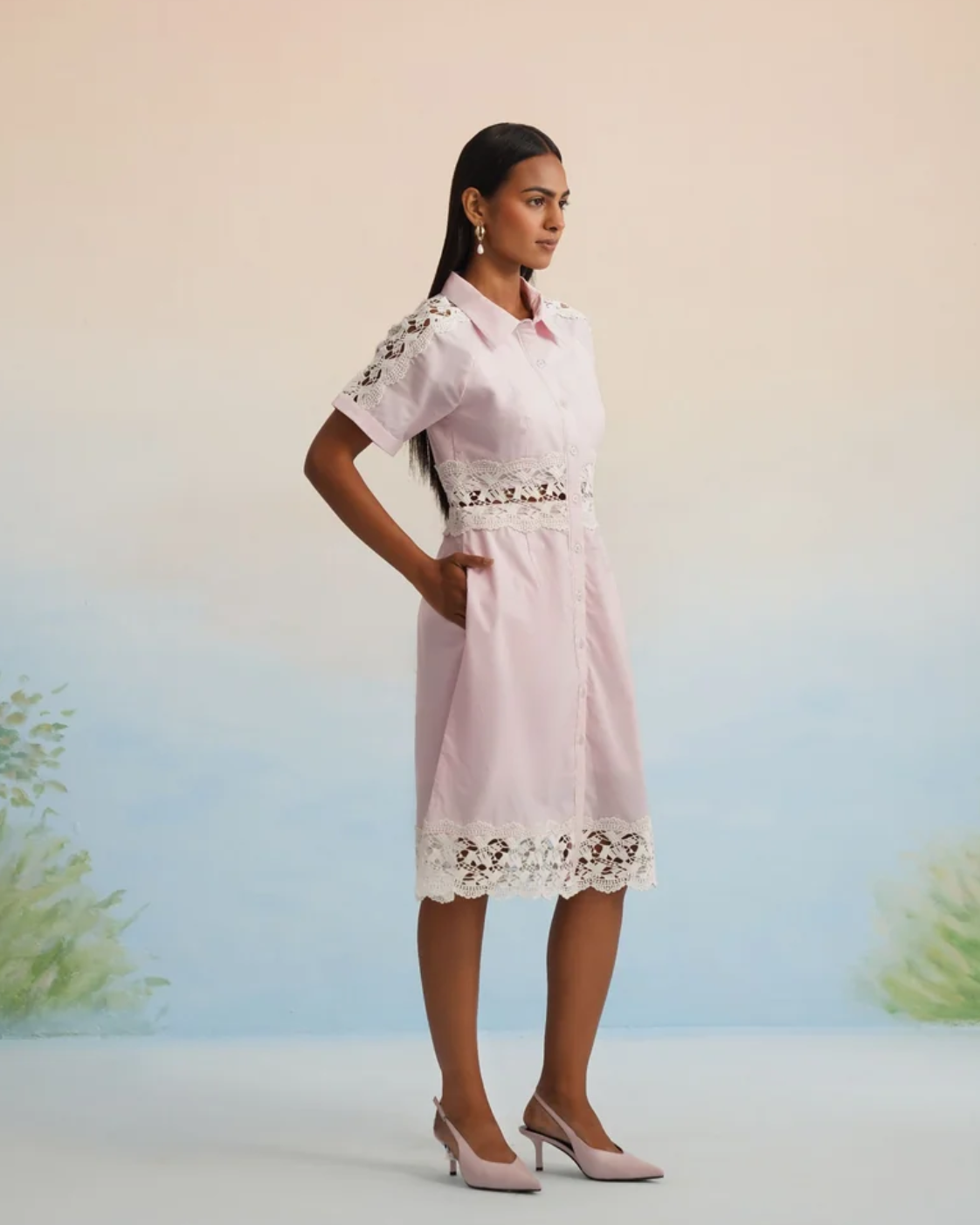 Bulevar Blossom - The Blush Bloom Lace Mini Dress
