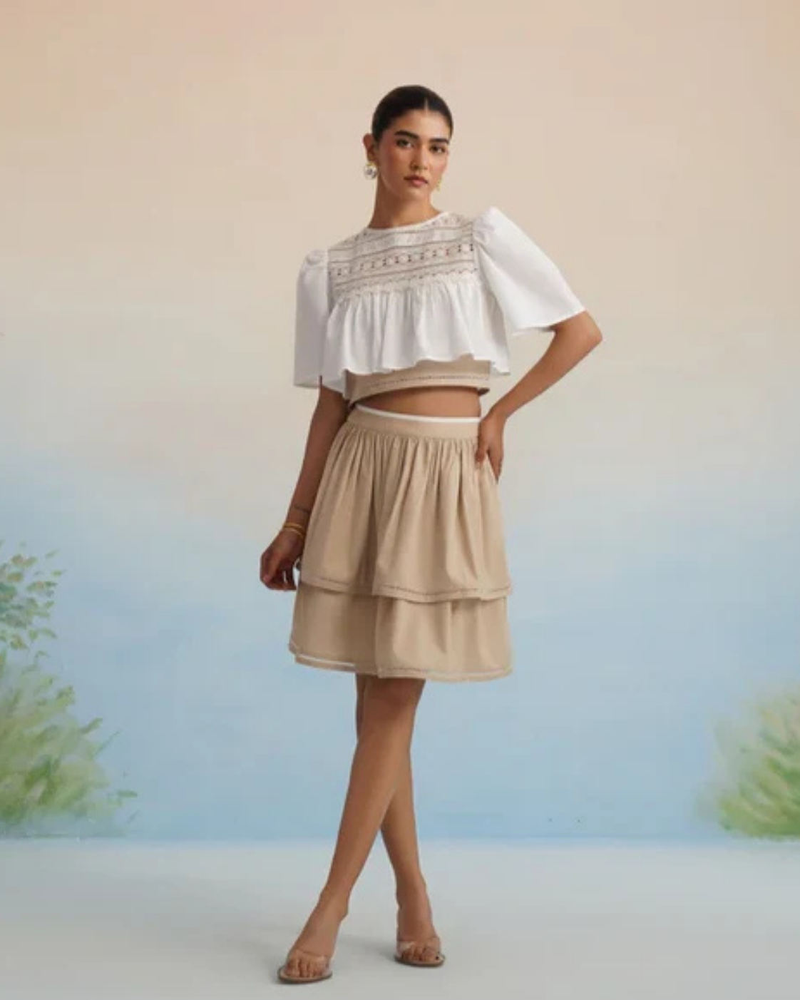 The Biscotti Tiered Skirt Set