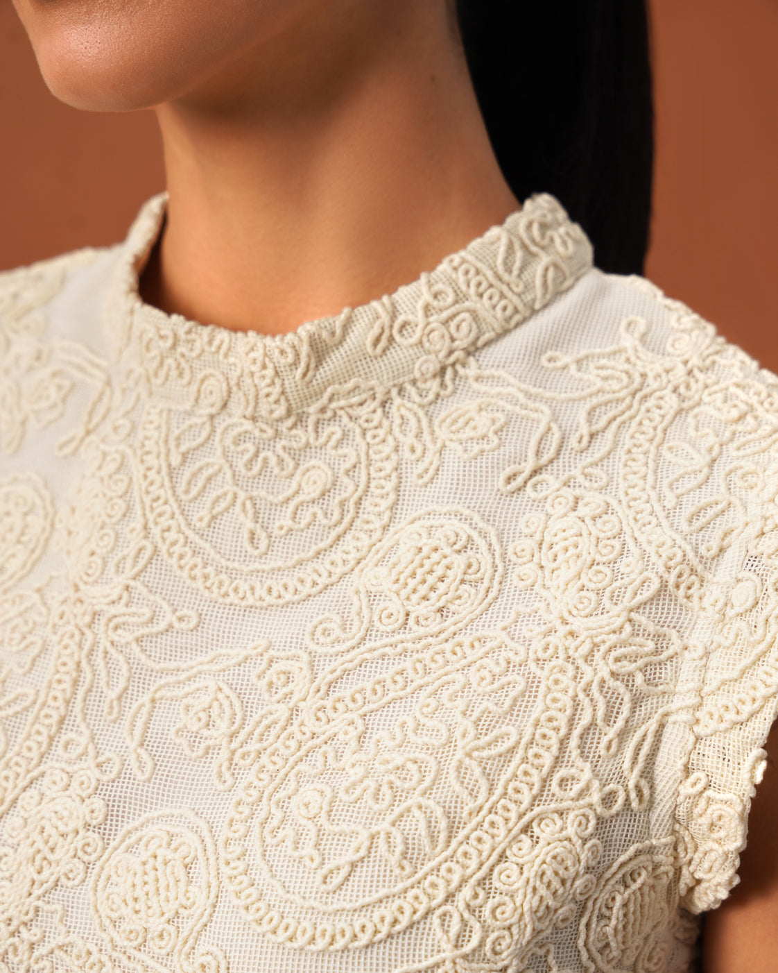 The Siena Asymmetric Embroidered Tunic & Trouser Set