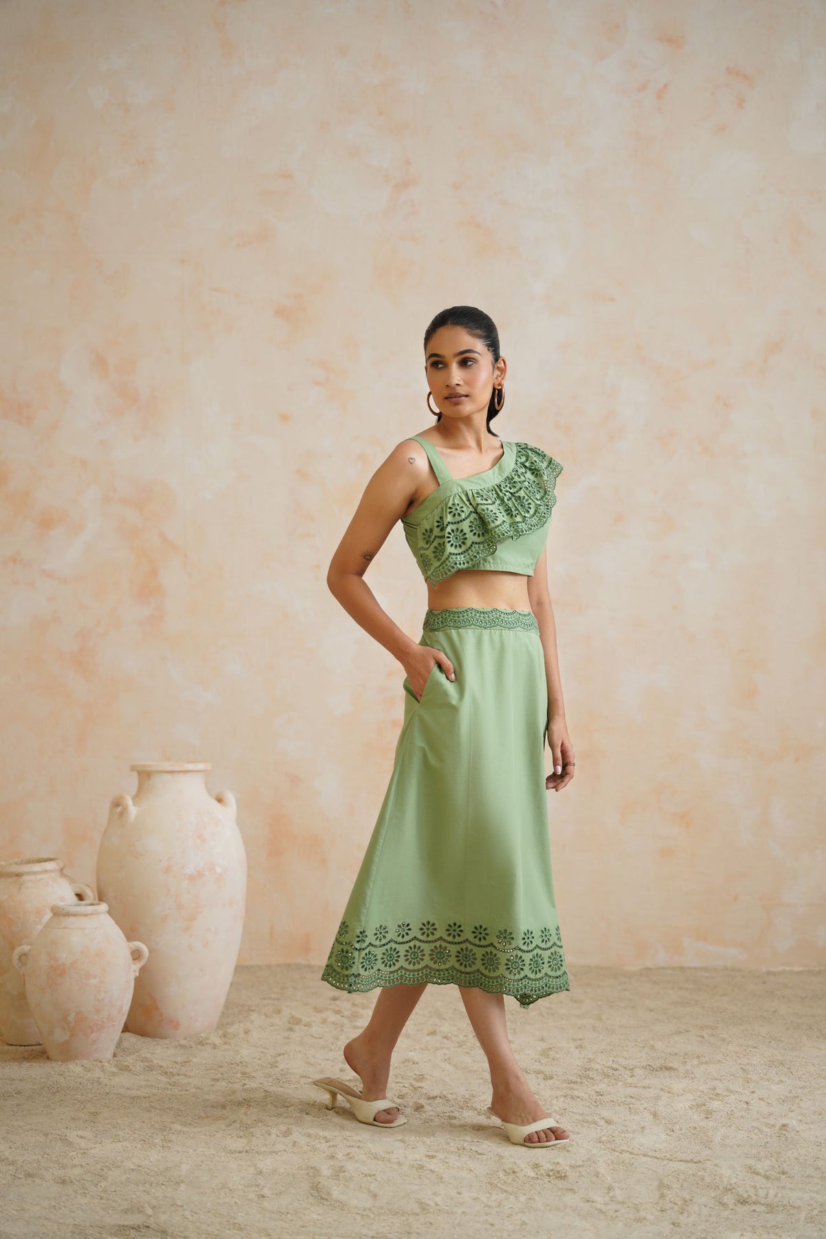 The Pistachio Bloom Co-ord Set