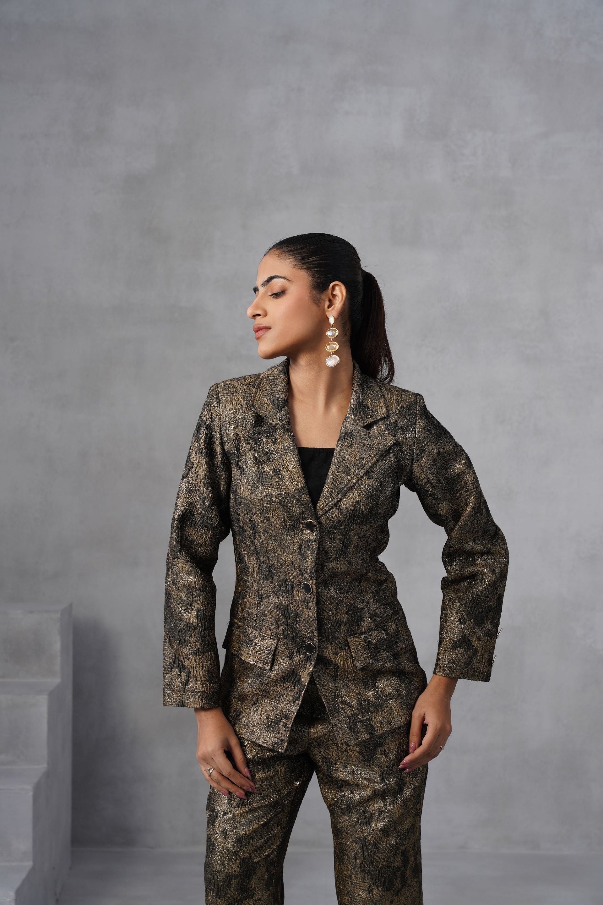 Luxe Tapestry Blazer