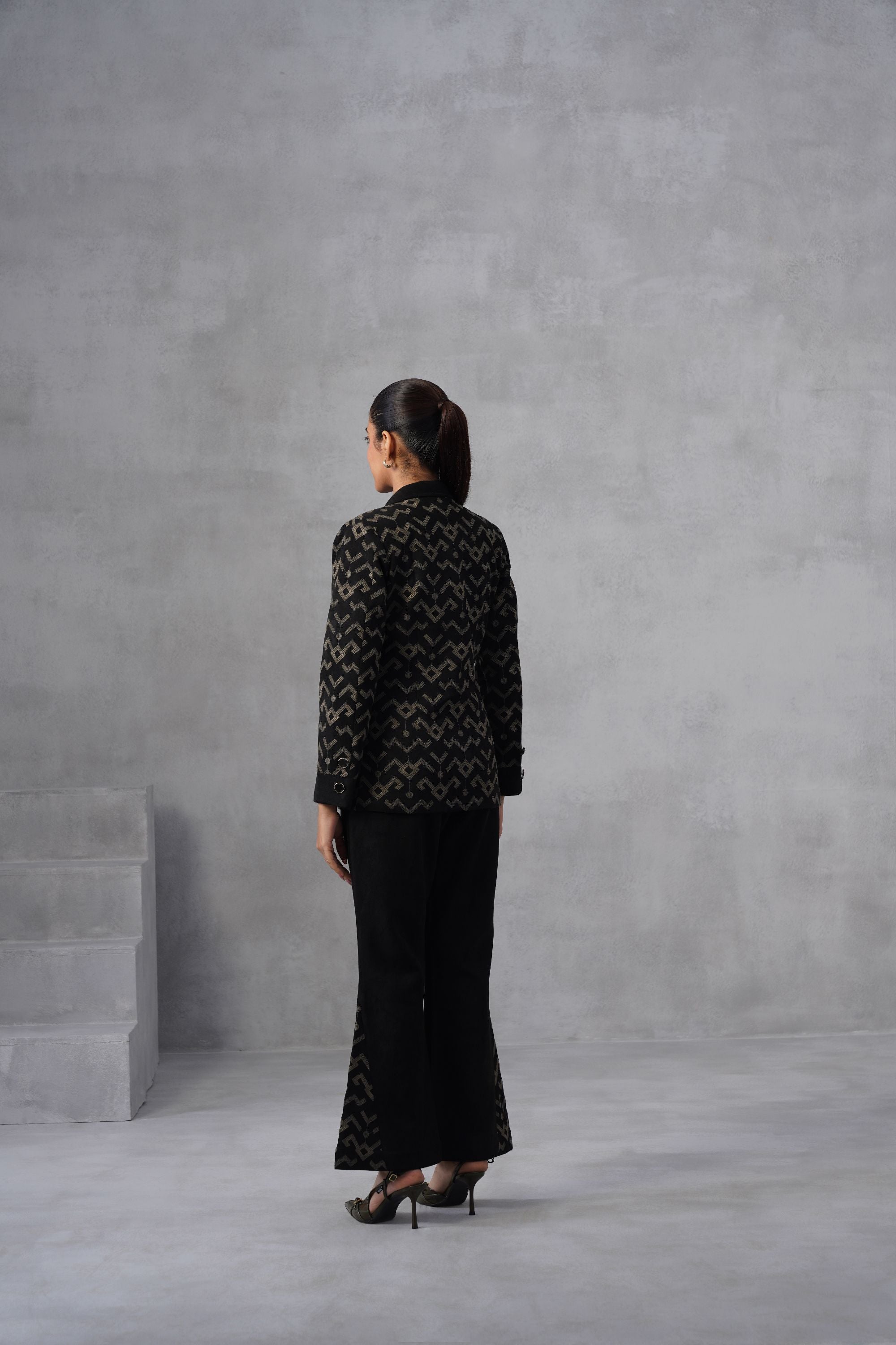 Geometric Thread Embroidery Co-ord Set