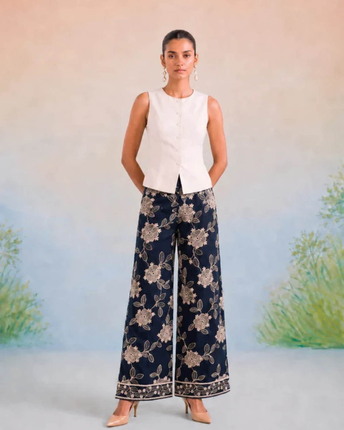 Bulevar Blossom - The Cannes Tailored Top & Floral Trouser Set