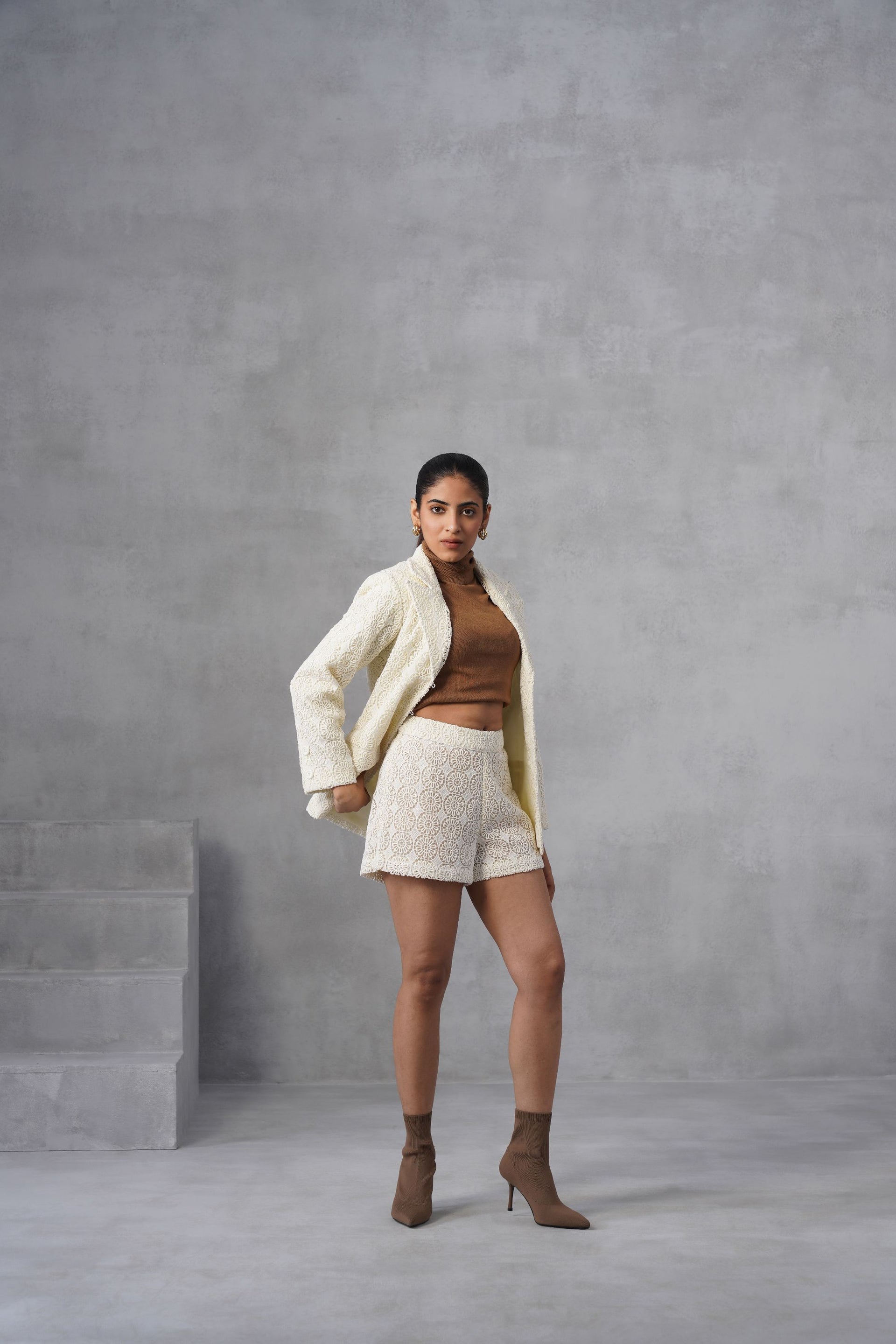 Ivory Textured Co-ord Set