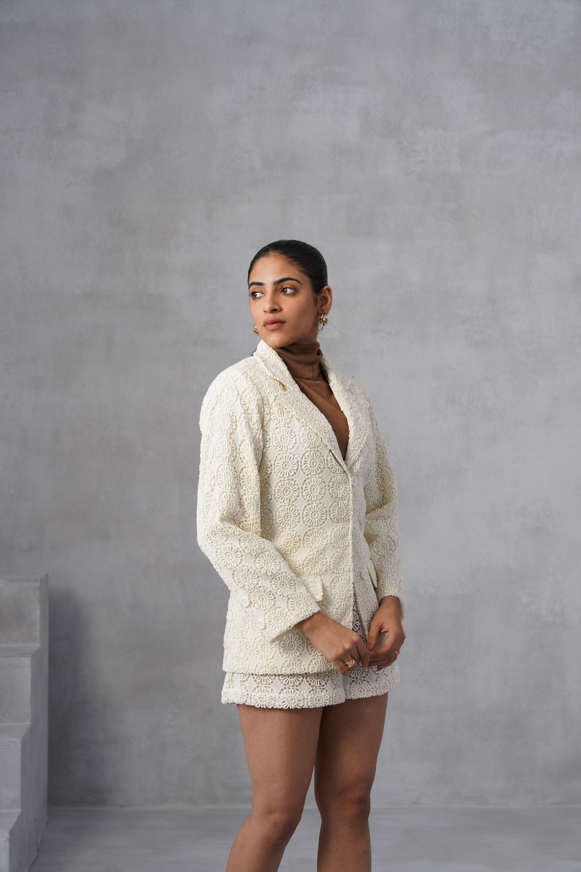 Ivory Textured Co-ord Set