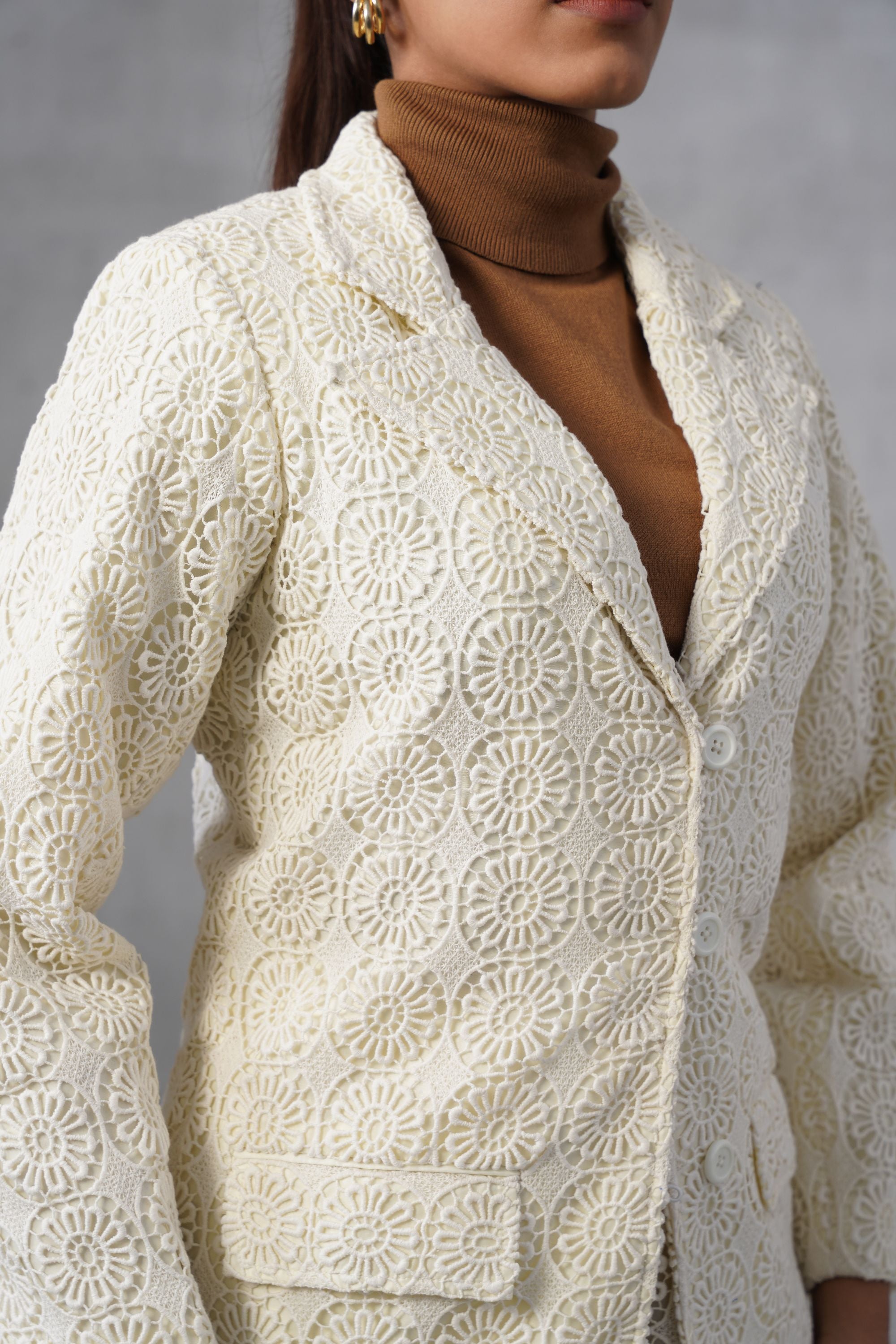 Ivory Textured Co-ord Set