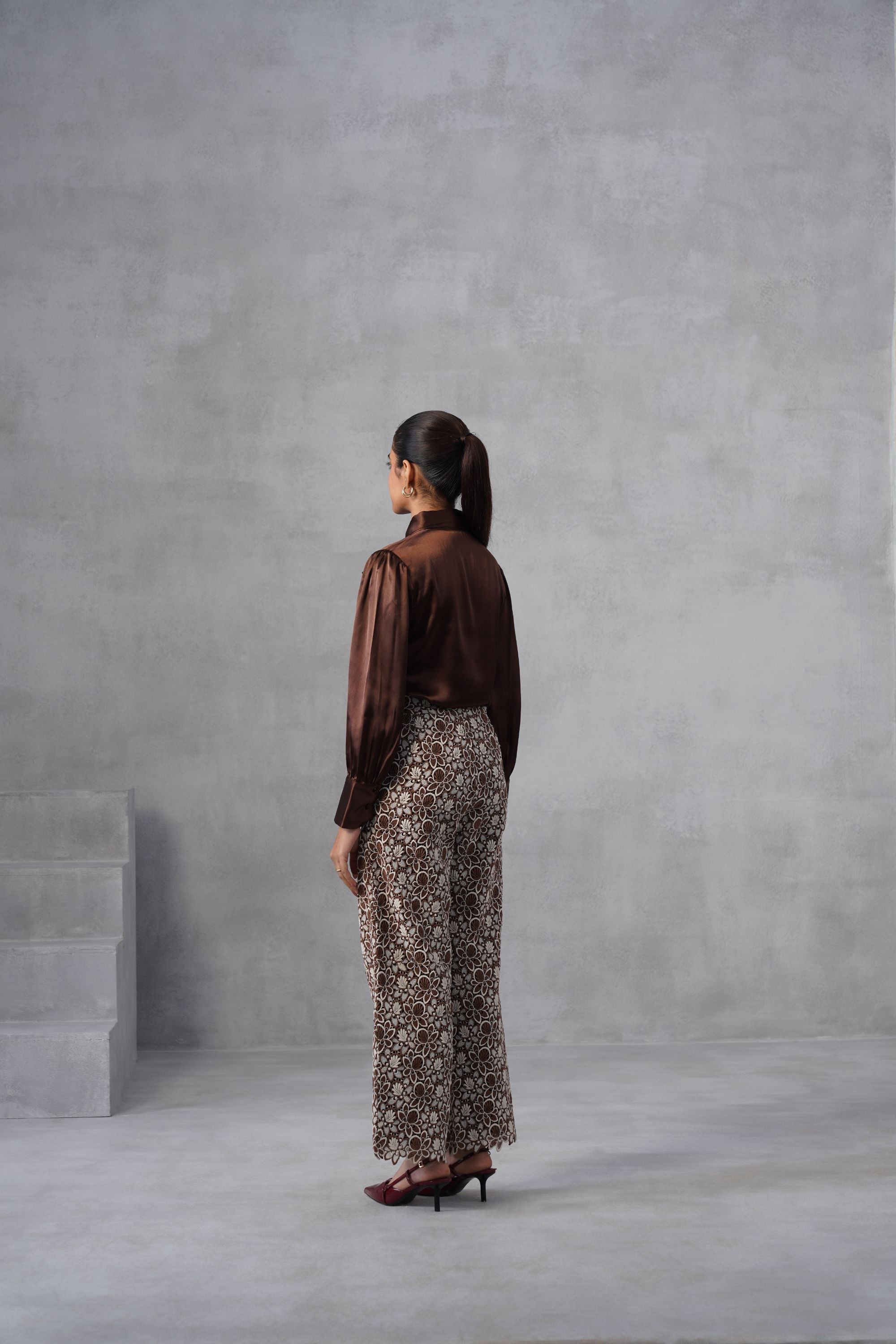 Brown Bow Co-ord Set