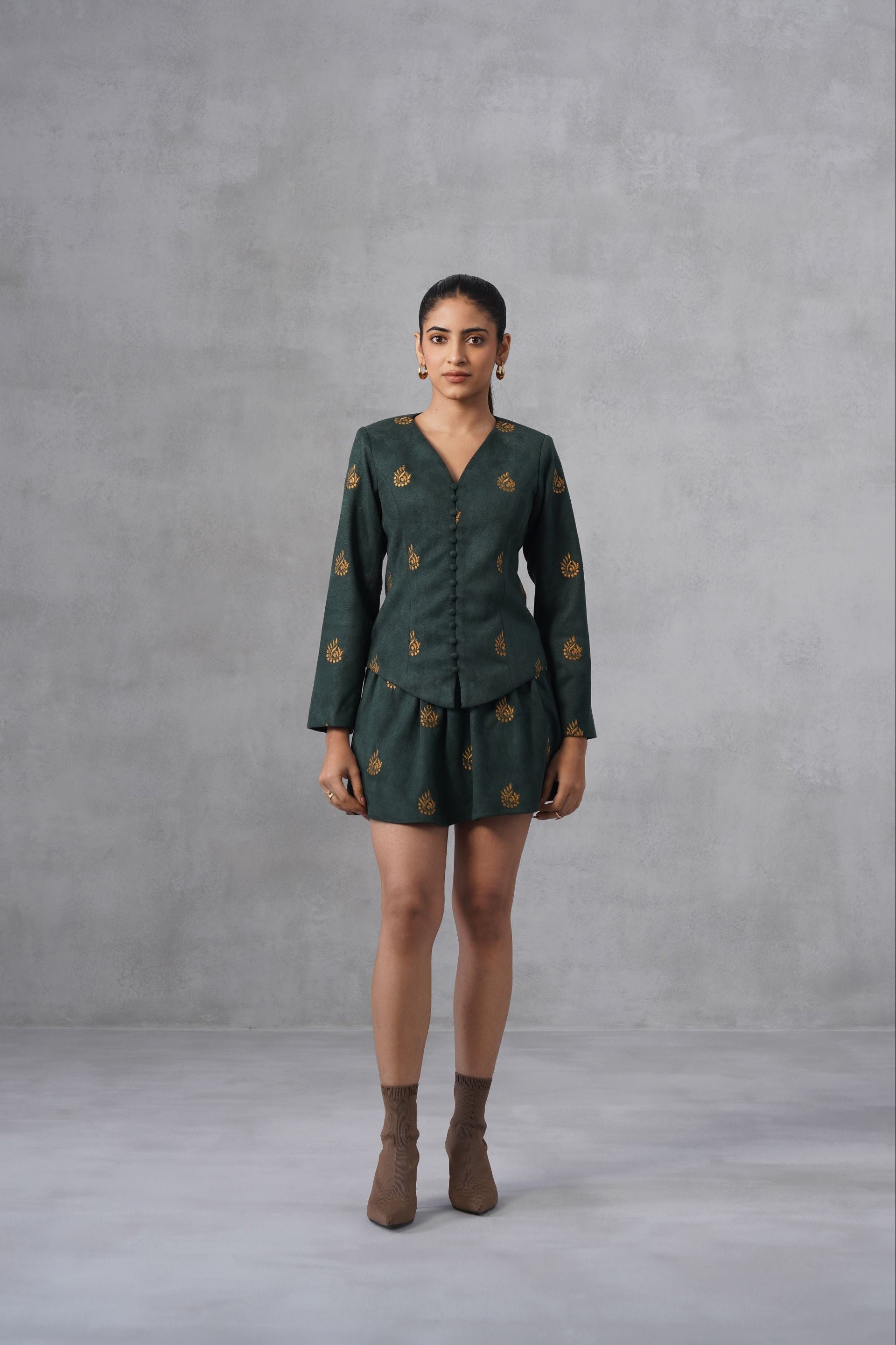 Emerald Bloom Blazer