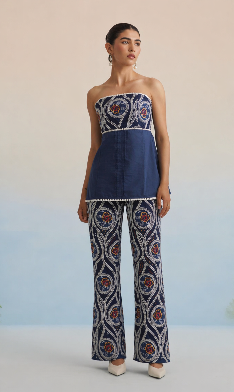 The Midnight Motif Embroidered Trousers