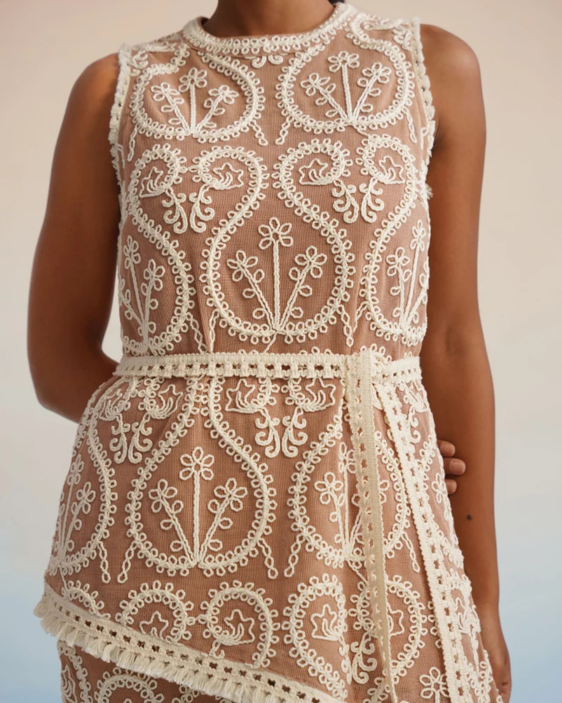 The Oasis Paisley Embroidered Boho Pant Set