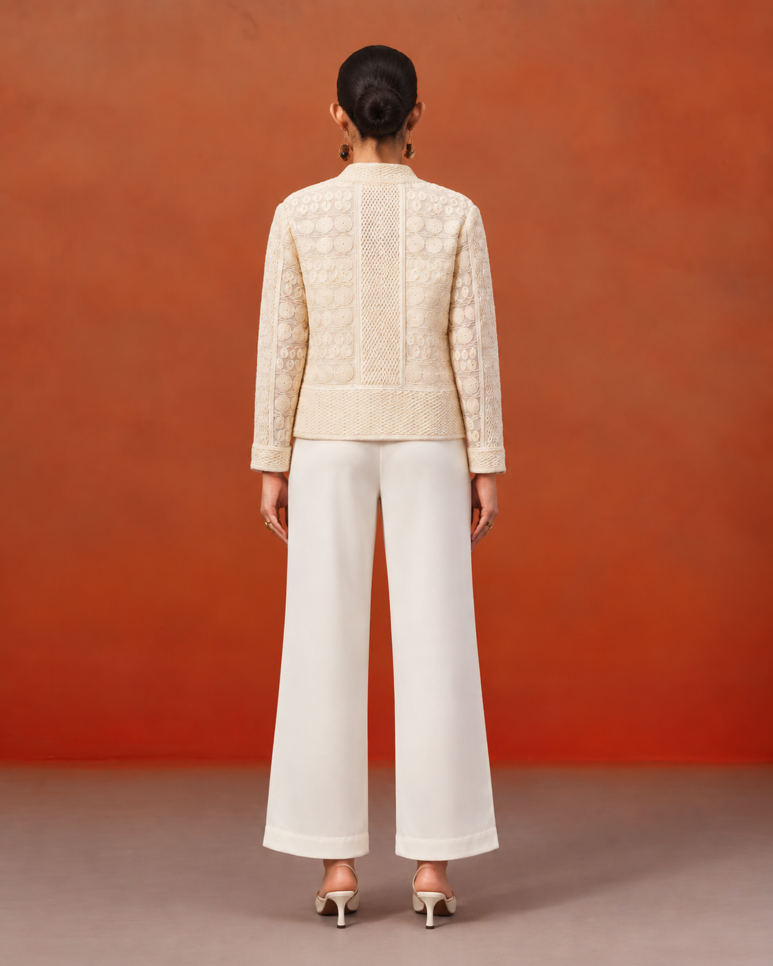 The Lumière Edit - The Celine Ivory Three-Piece Jacket Set
