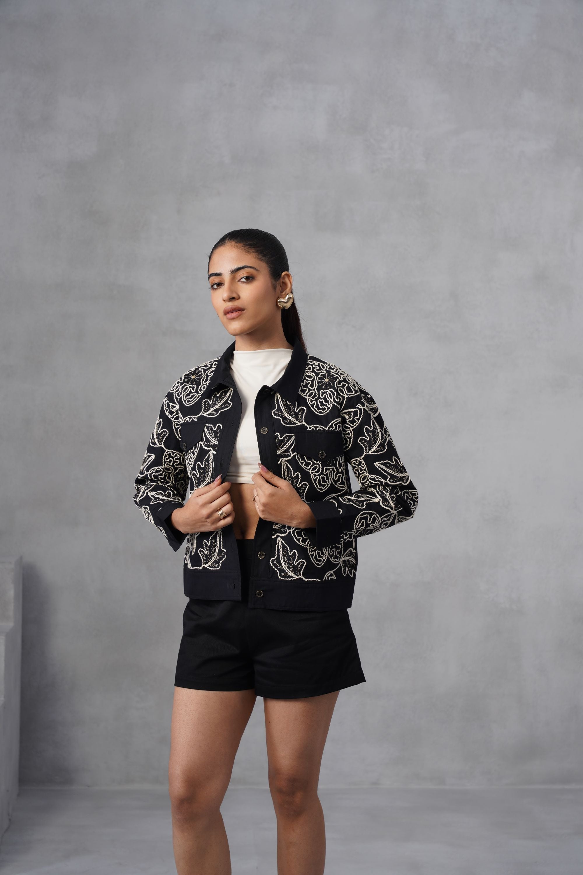 White Foliage Jacket