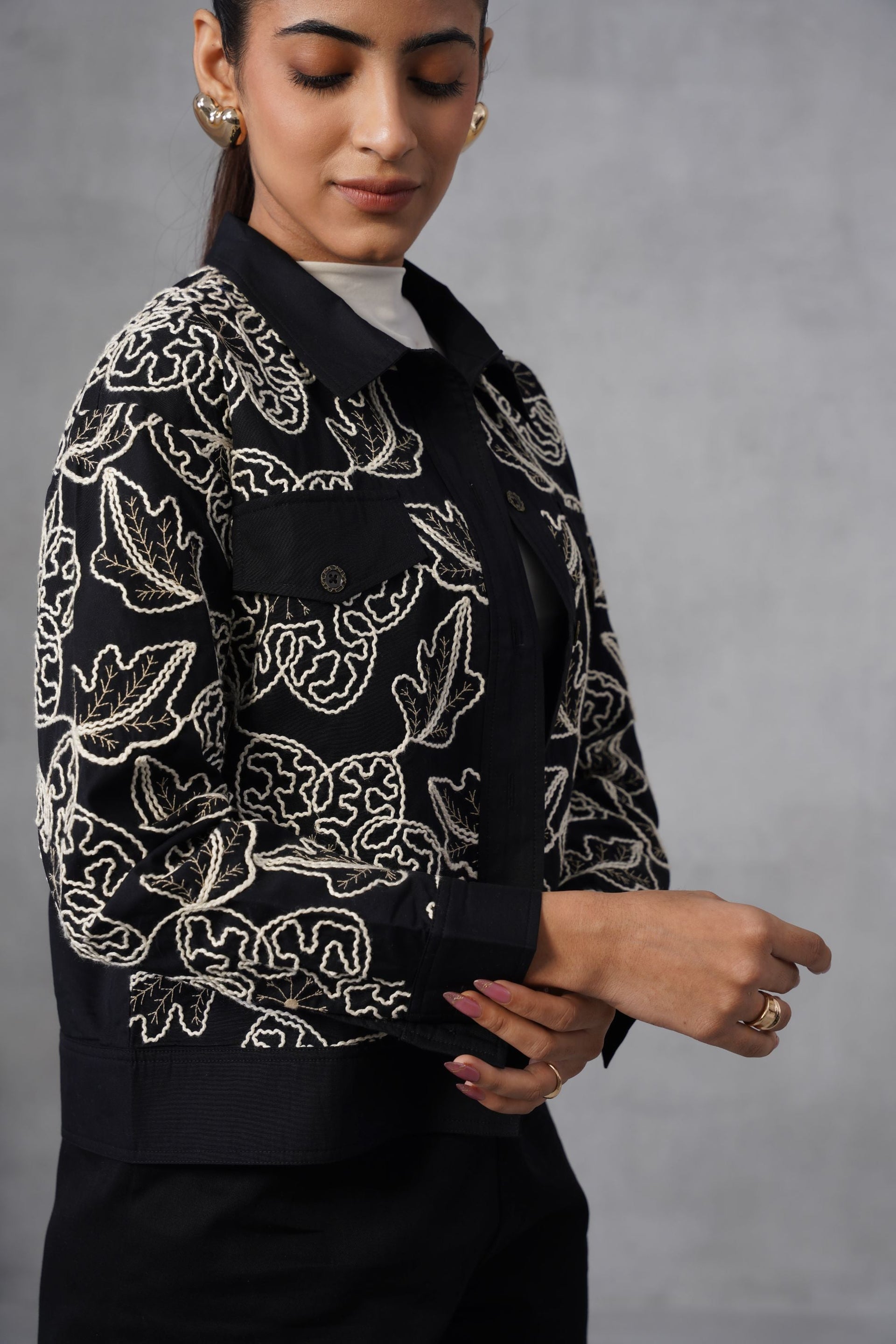 White Foliage Jacket