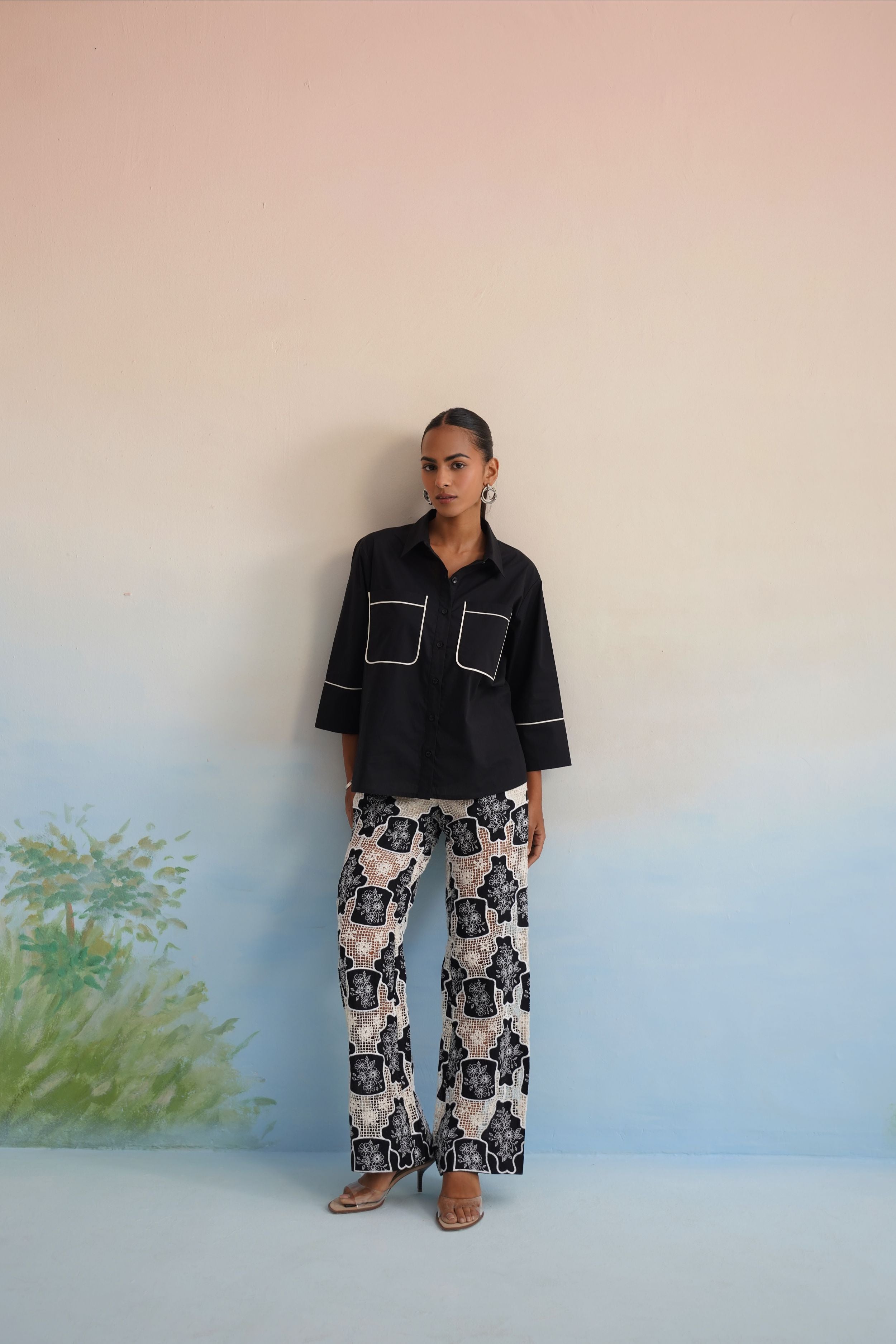 The Onyx Contrast-Piped Shirt