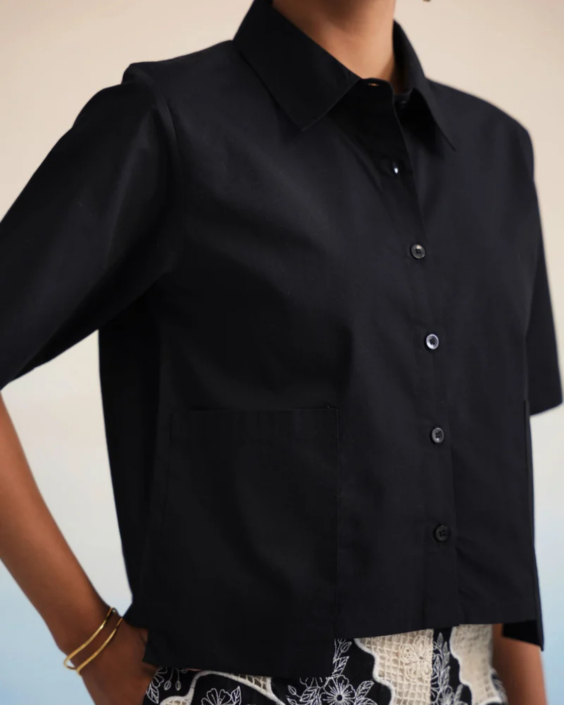 The Onyx Motif Shirt & Short Set