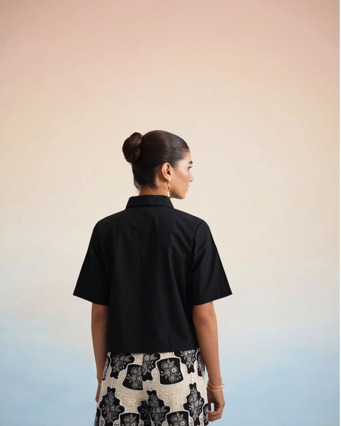 The Onyx Motif Shirt & Short Set