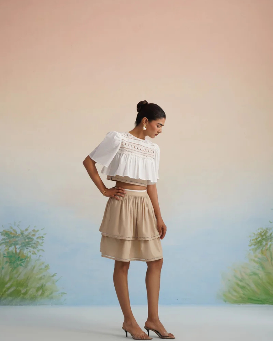 The Biscotti Tiered Skirt Set