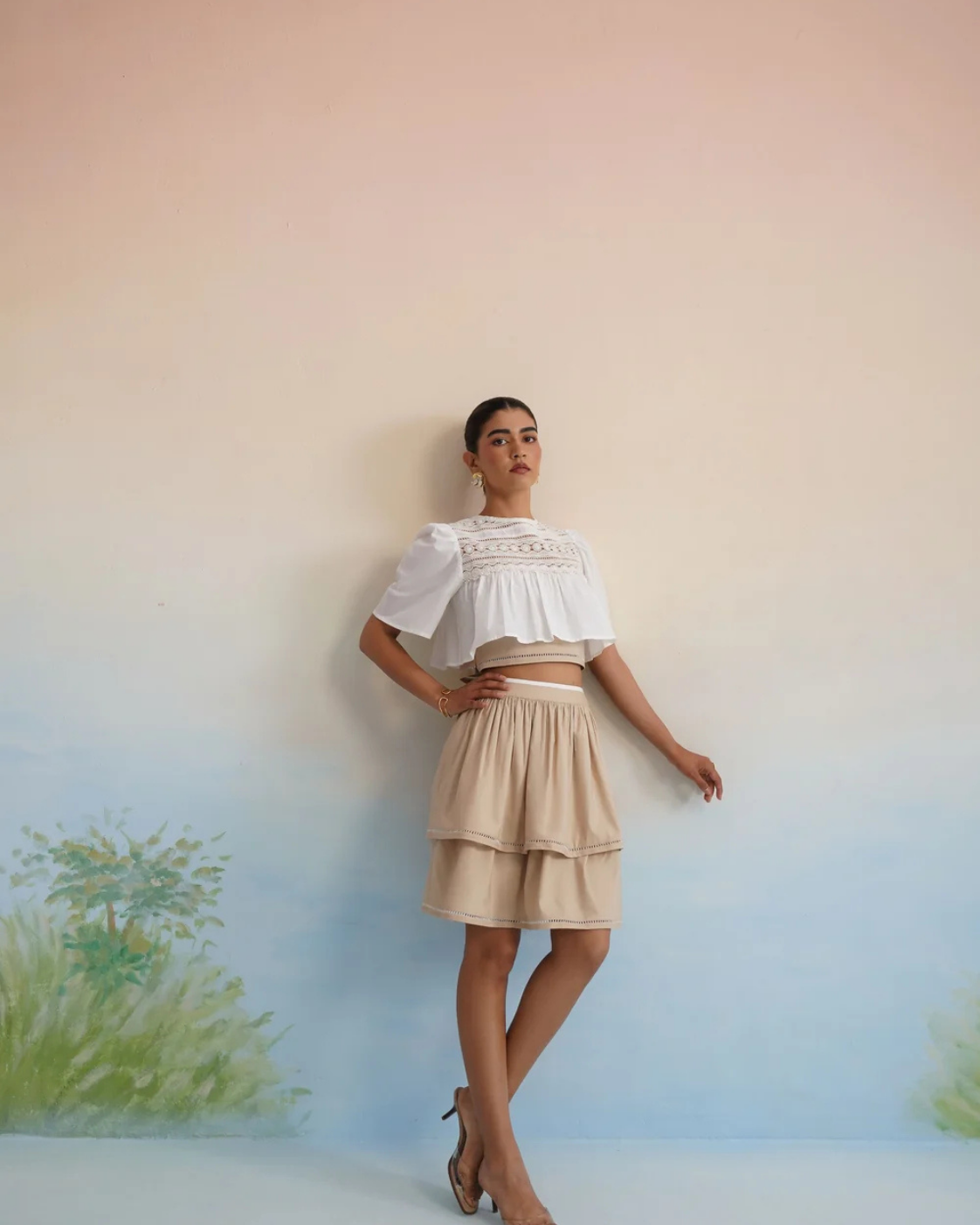 The Biscotti Tiered Skirt Set