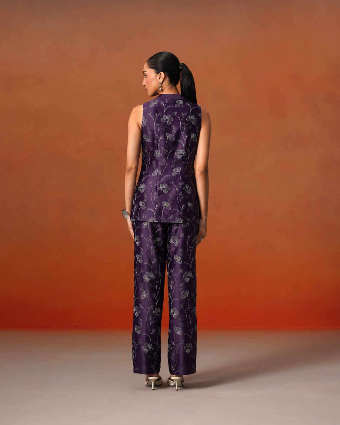 The Lumière Edit - The Seraphina Plum & Sage Satin Top Set