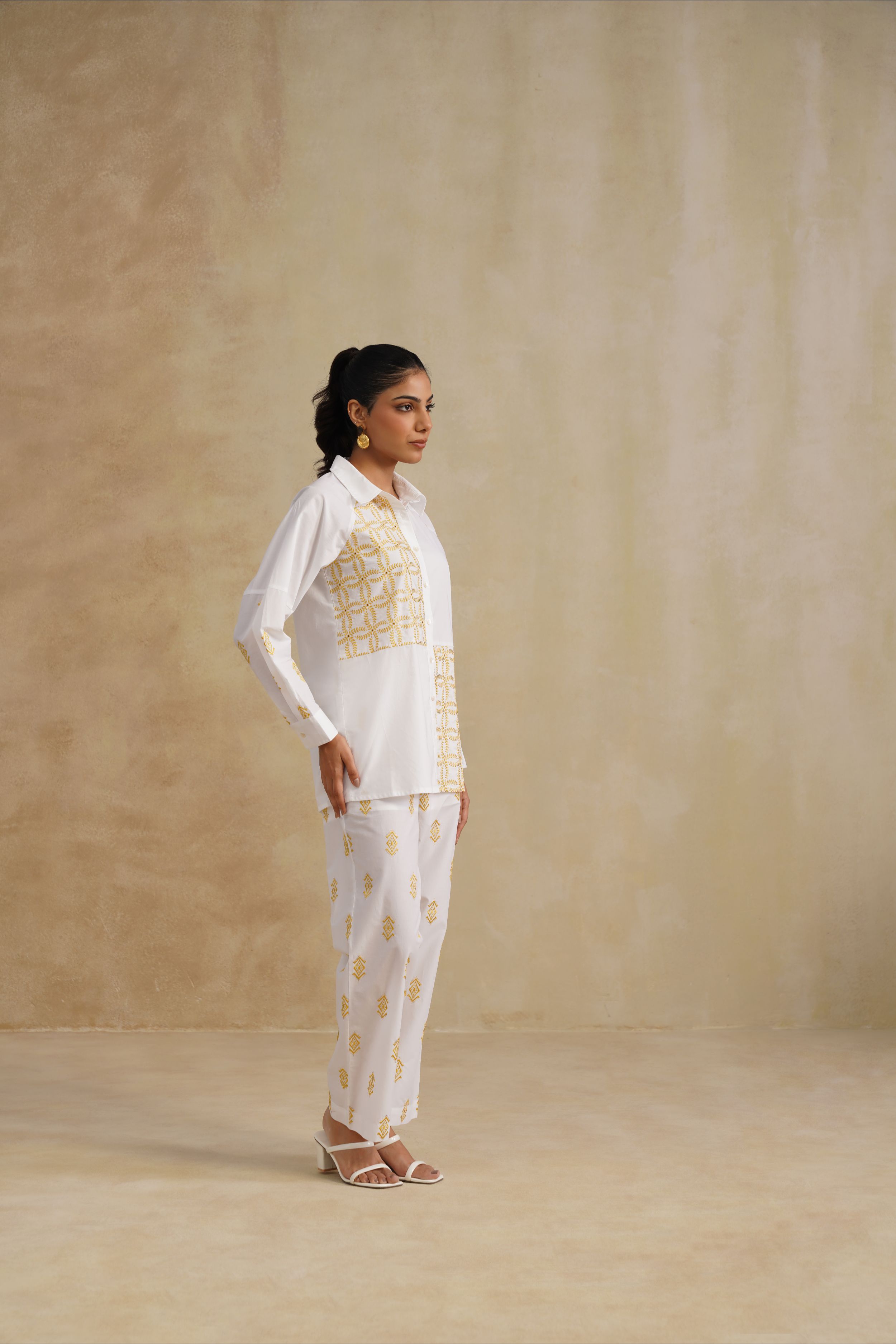 Noor Gold Detail Co ord Set
