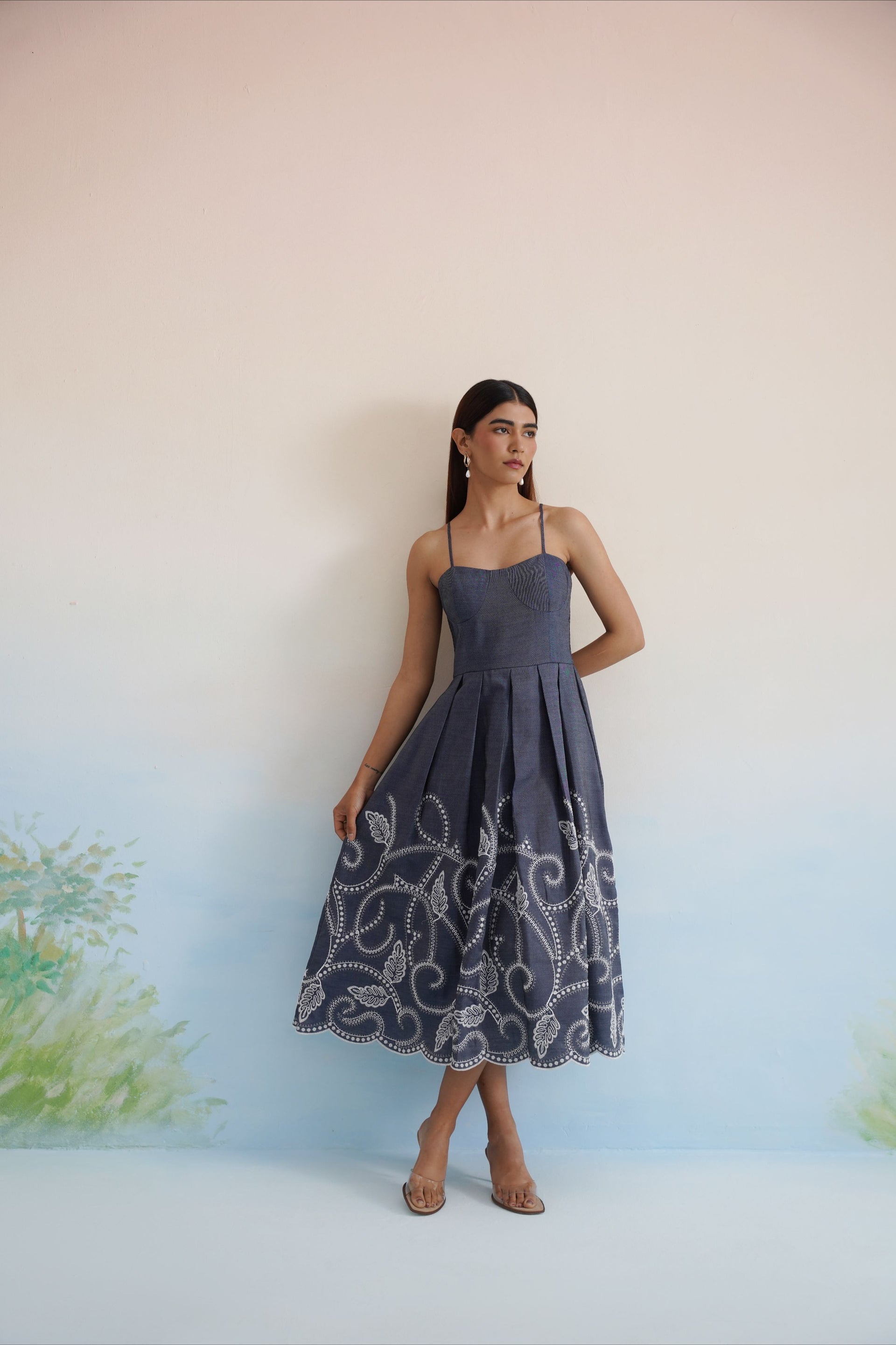 The Midnight Scroll Dress