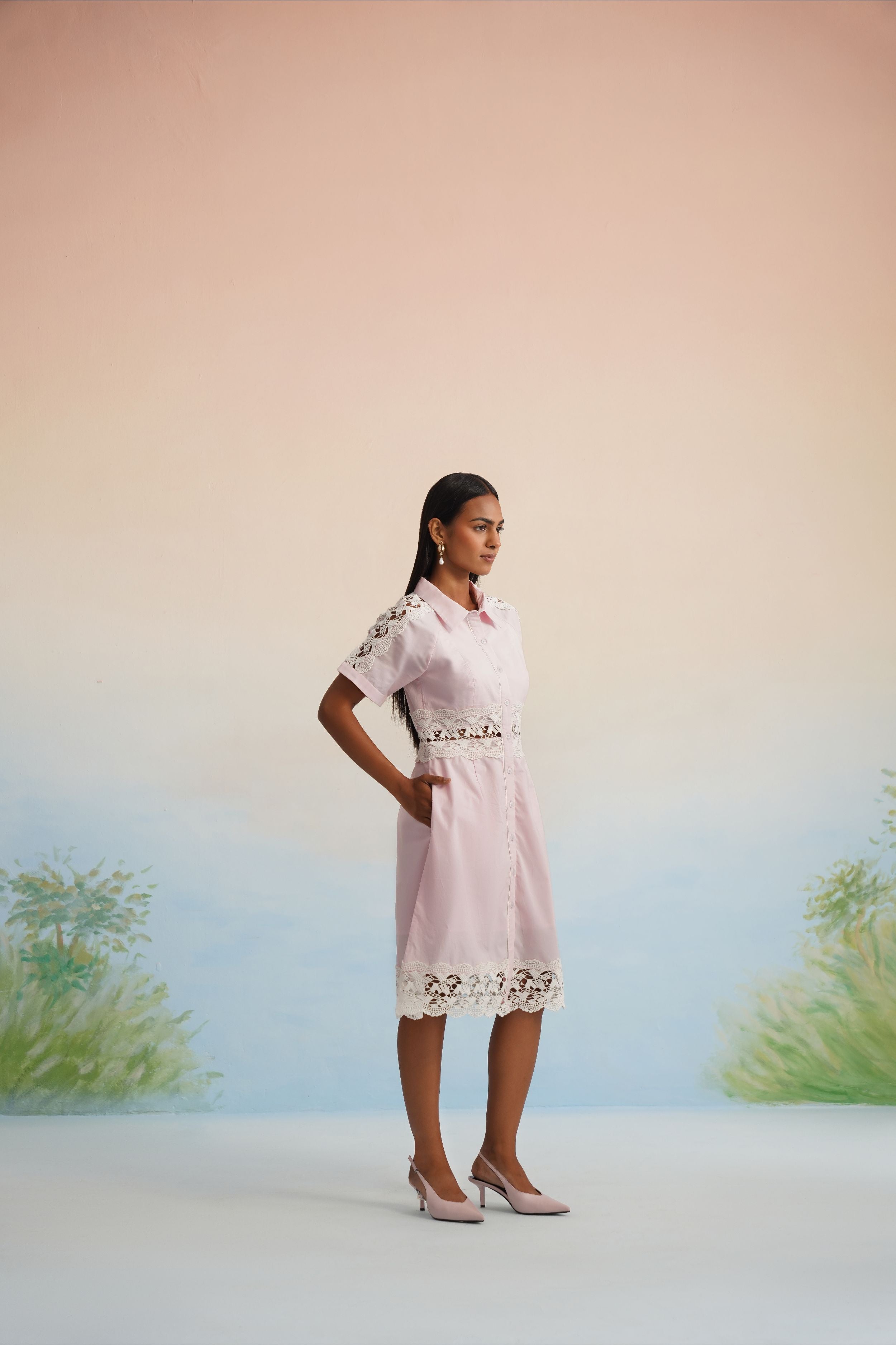 Bulevar Blossom - The Blush Bloom Lace Mini Dress