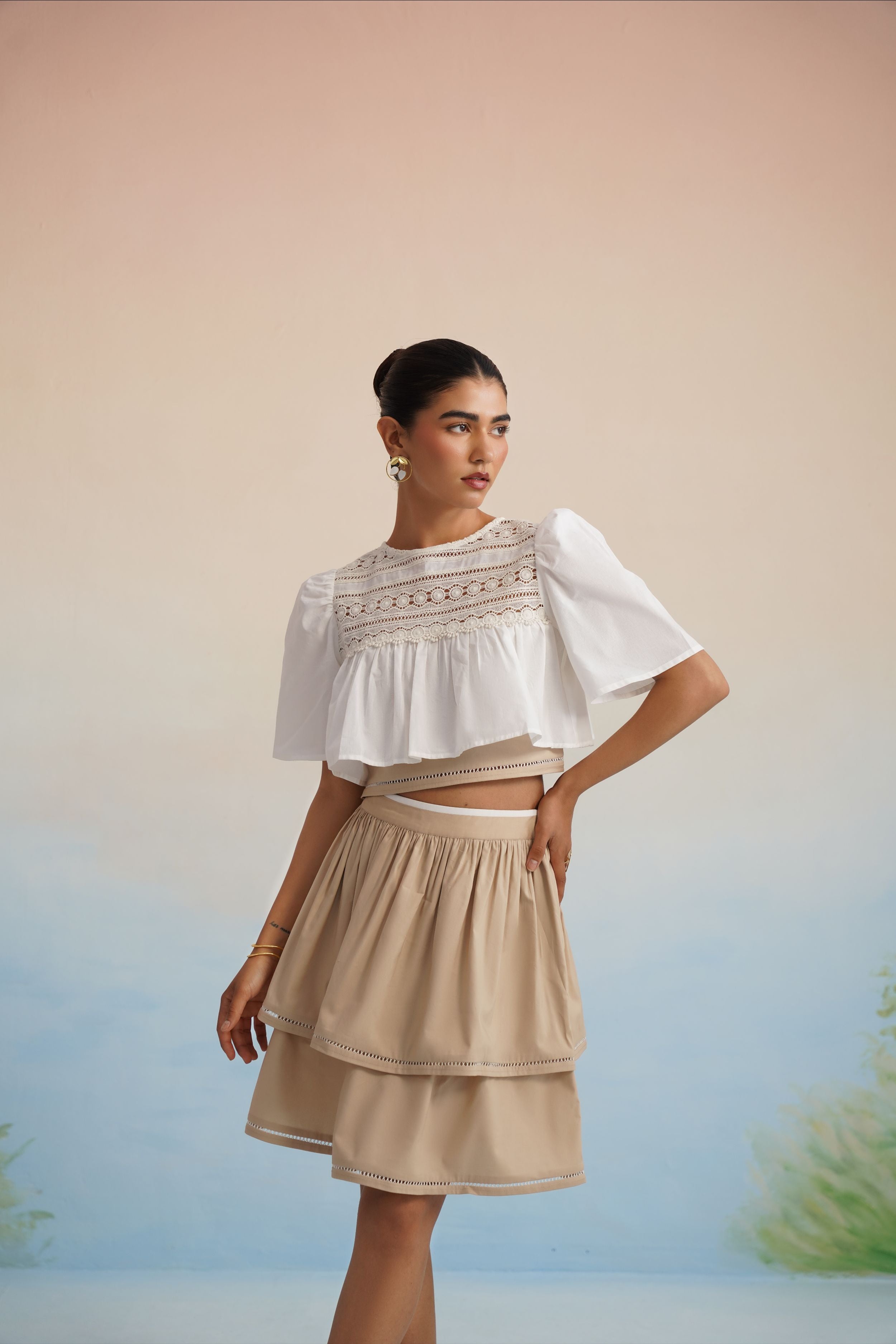 The Biscotti Tiered Skirt Set ROI