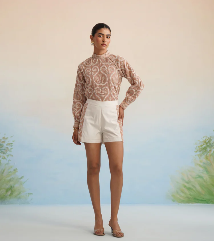 Bulevar Blossom - The Sahara Embroidered Top & Short Set