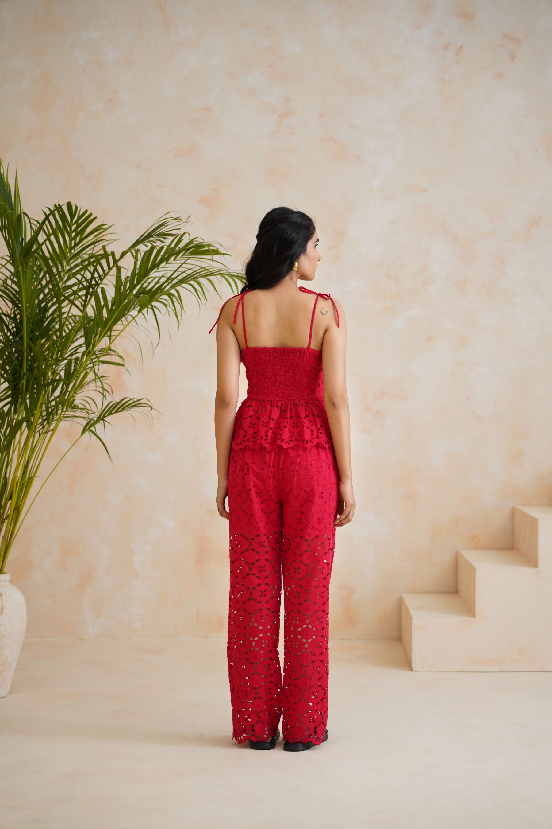 Rose Ember Eyelet Co-ord Set