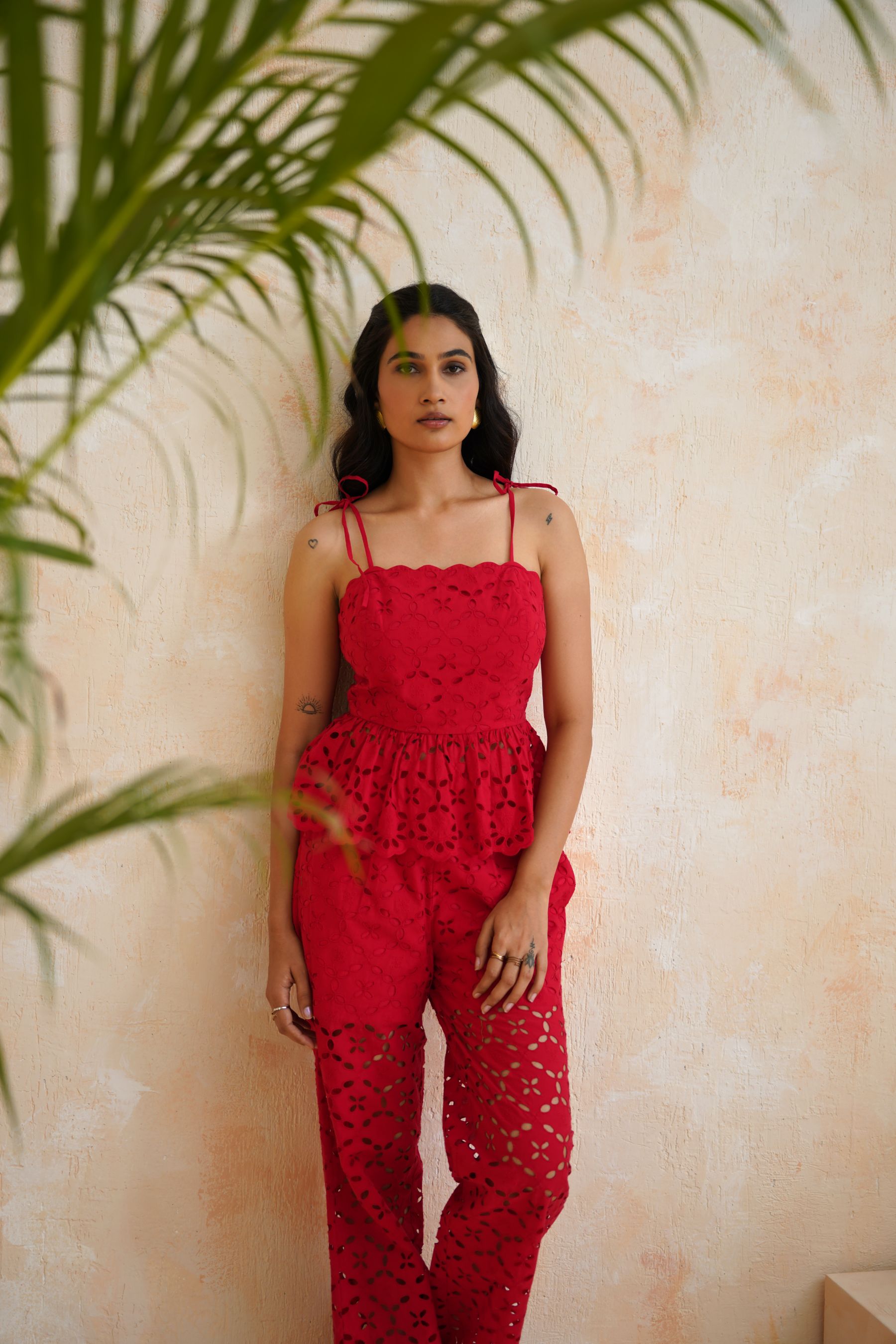 Rose Ember Eyelet Co-ord Set