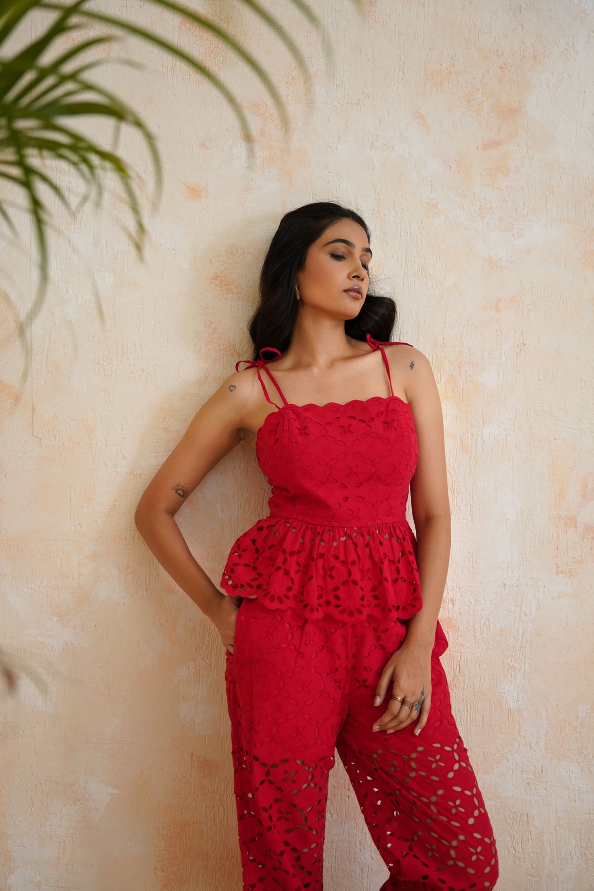 Rose Ember Eyelet Co-ord Set