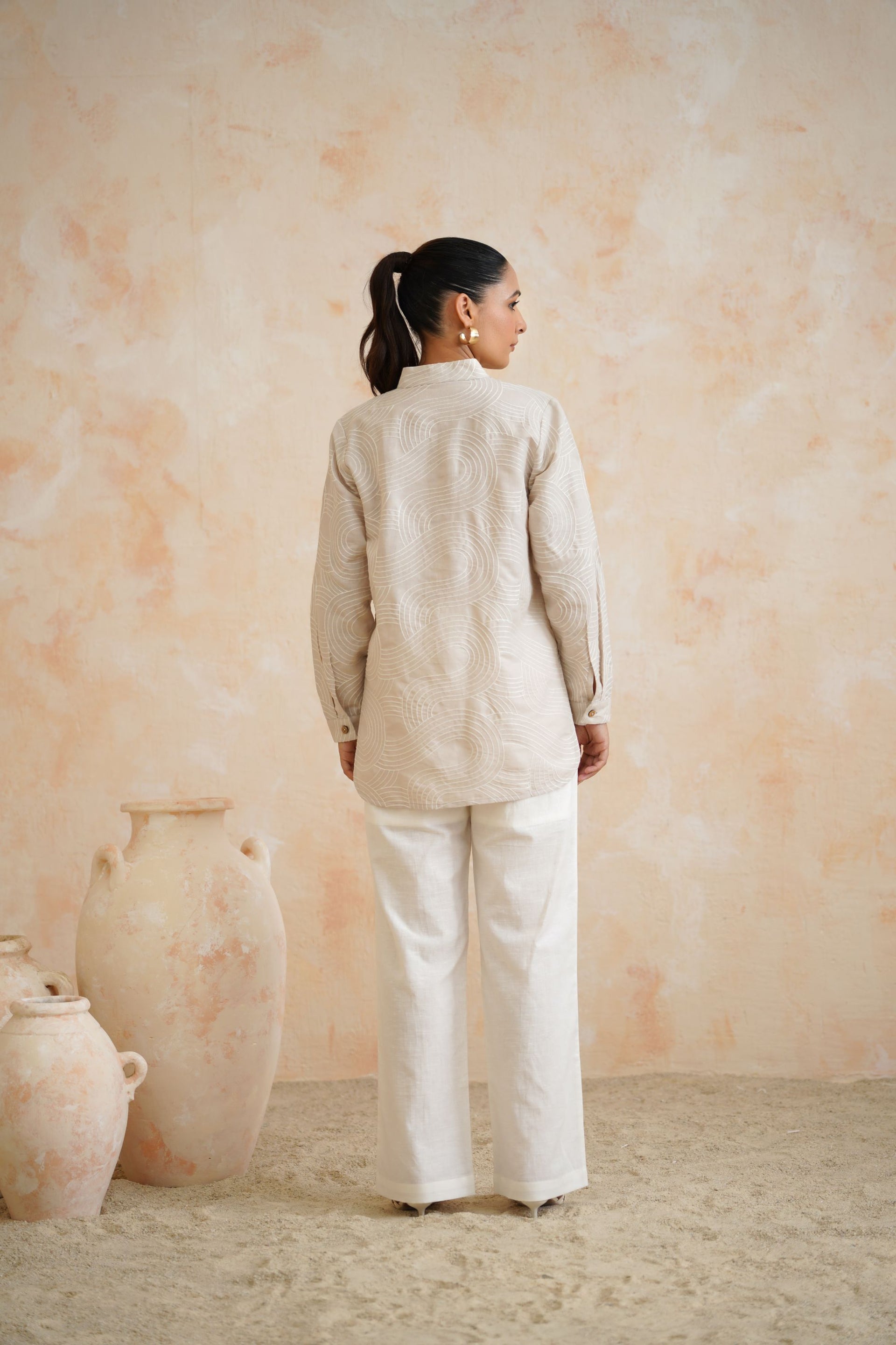 Desert Echo Embroidered Shirt