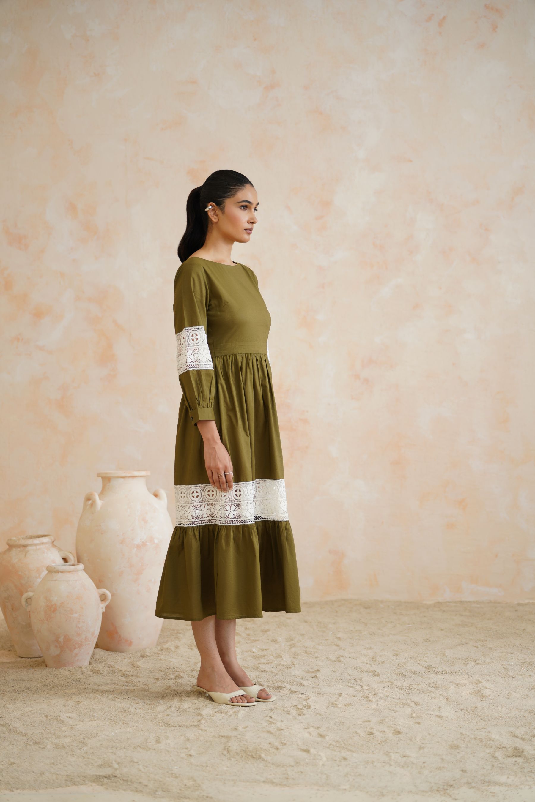 Olive Grove Lace Dress