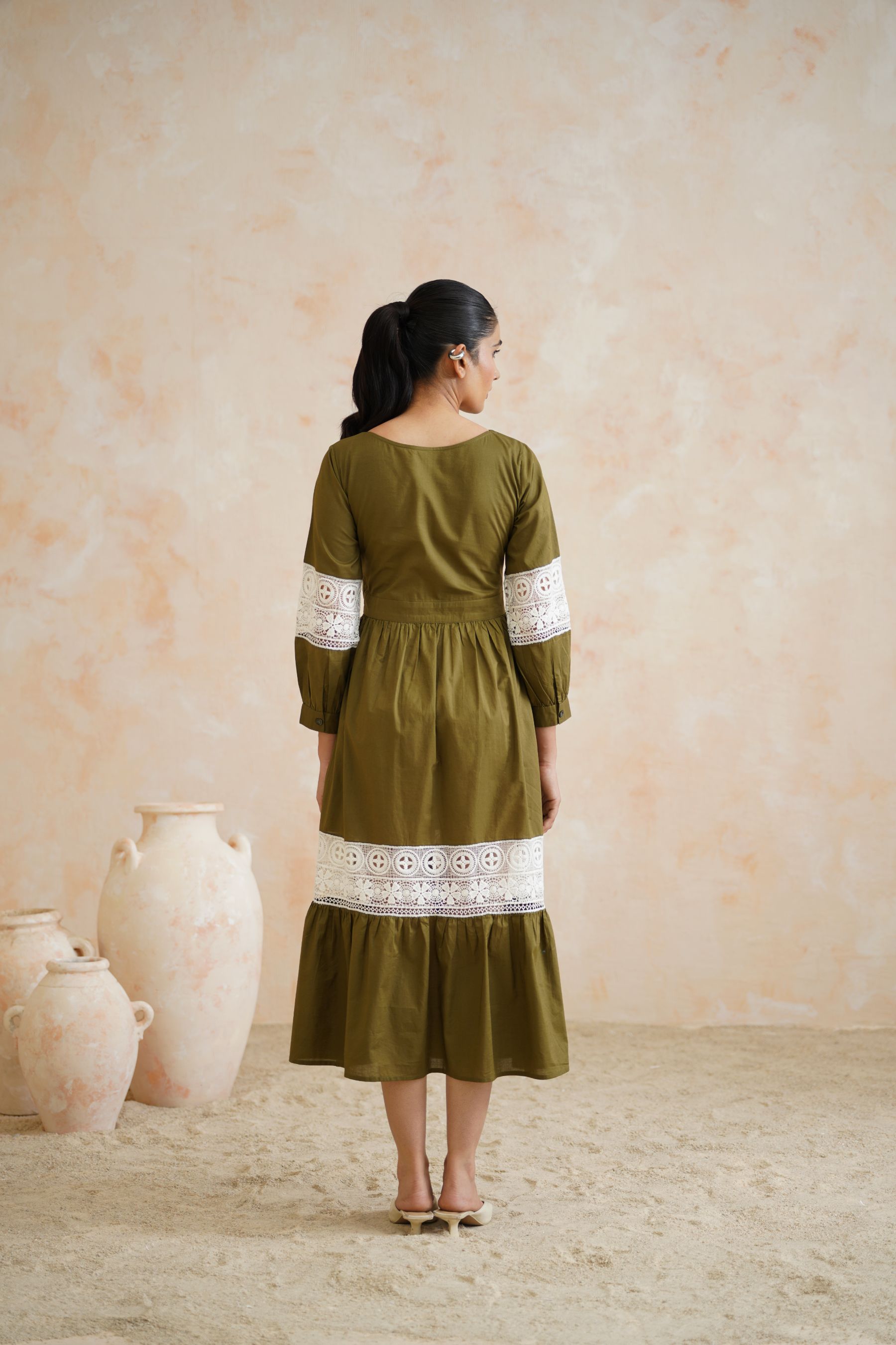 Olive Grove Lace Dress