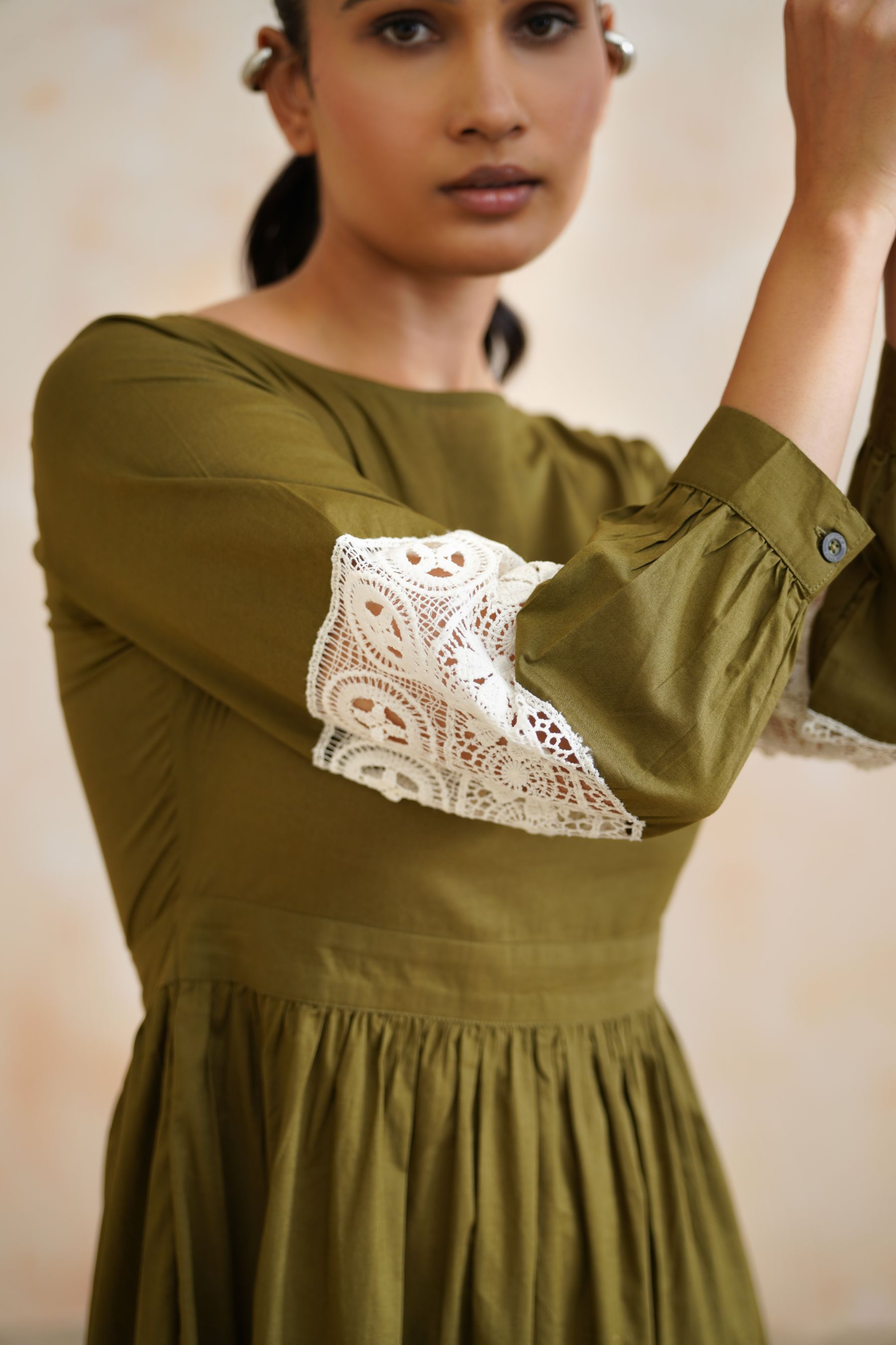 Olive Grove Lace Dress