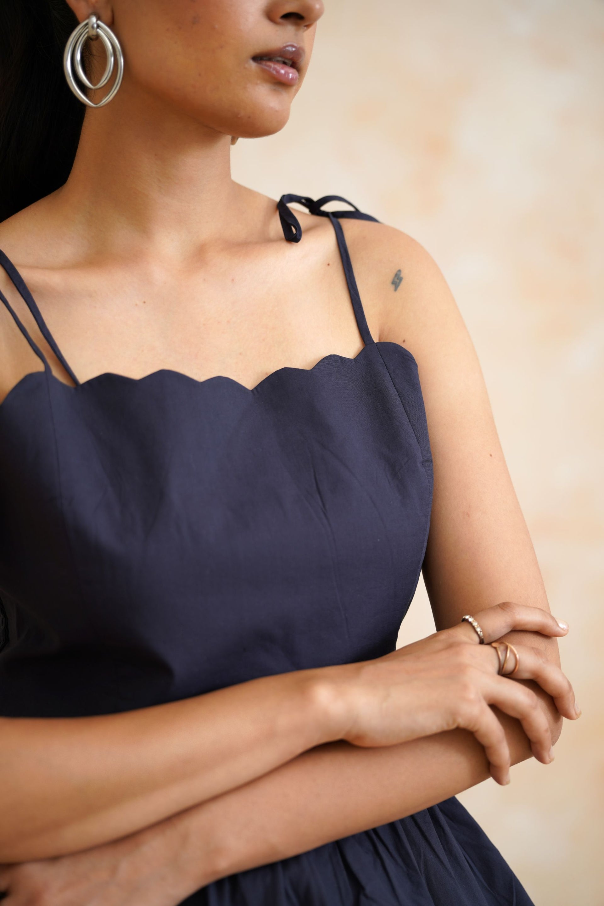 Midnight Whimsy Peplum Top
