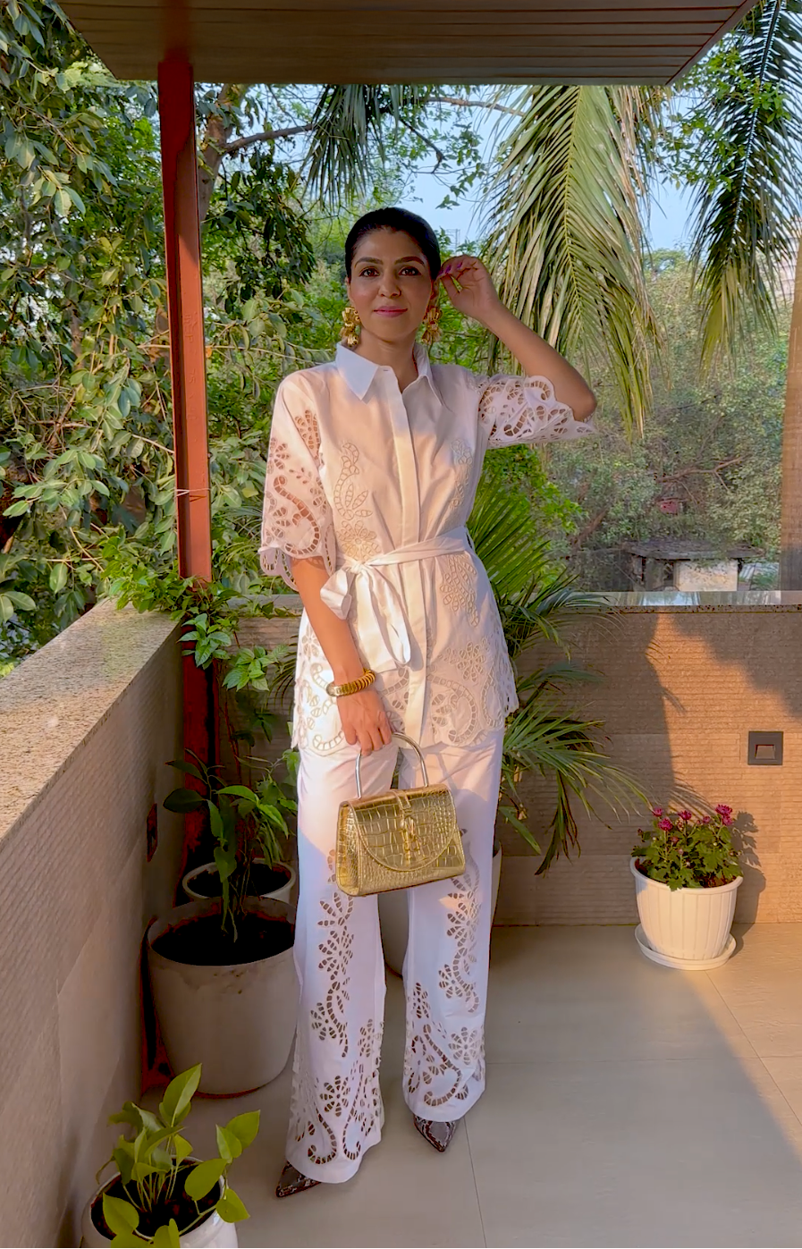 Sonam Jaggi in Ivory Mirage Set
