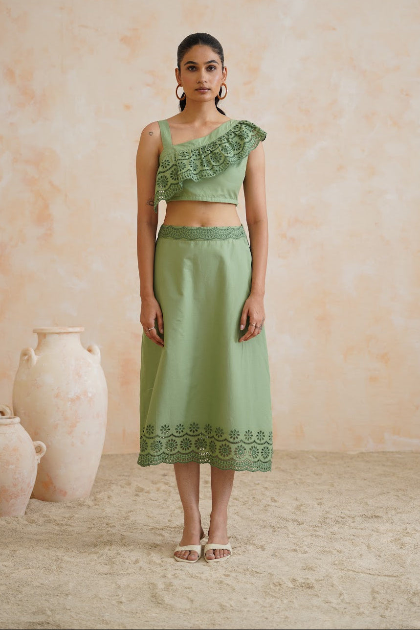 The Pistachio Bloom Co-ord Set