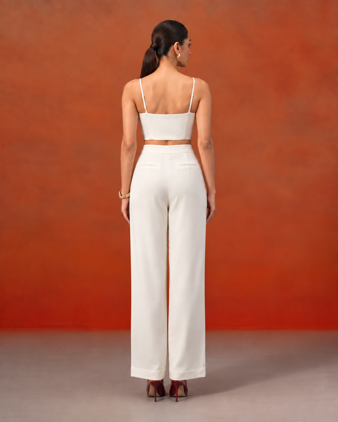 The Vivienne Ivory Net Embroidery Cape Set